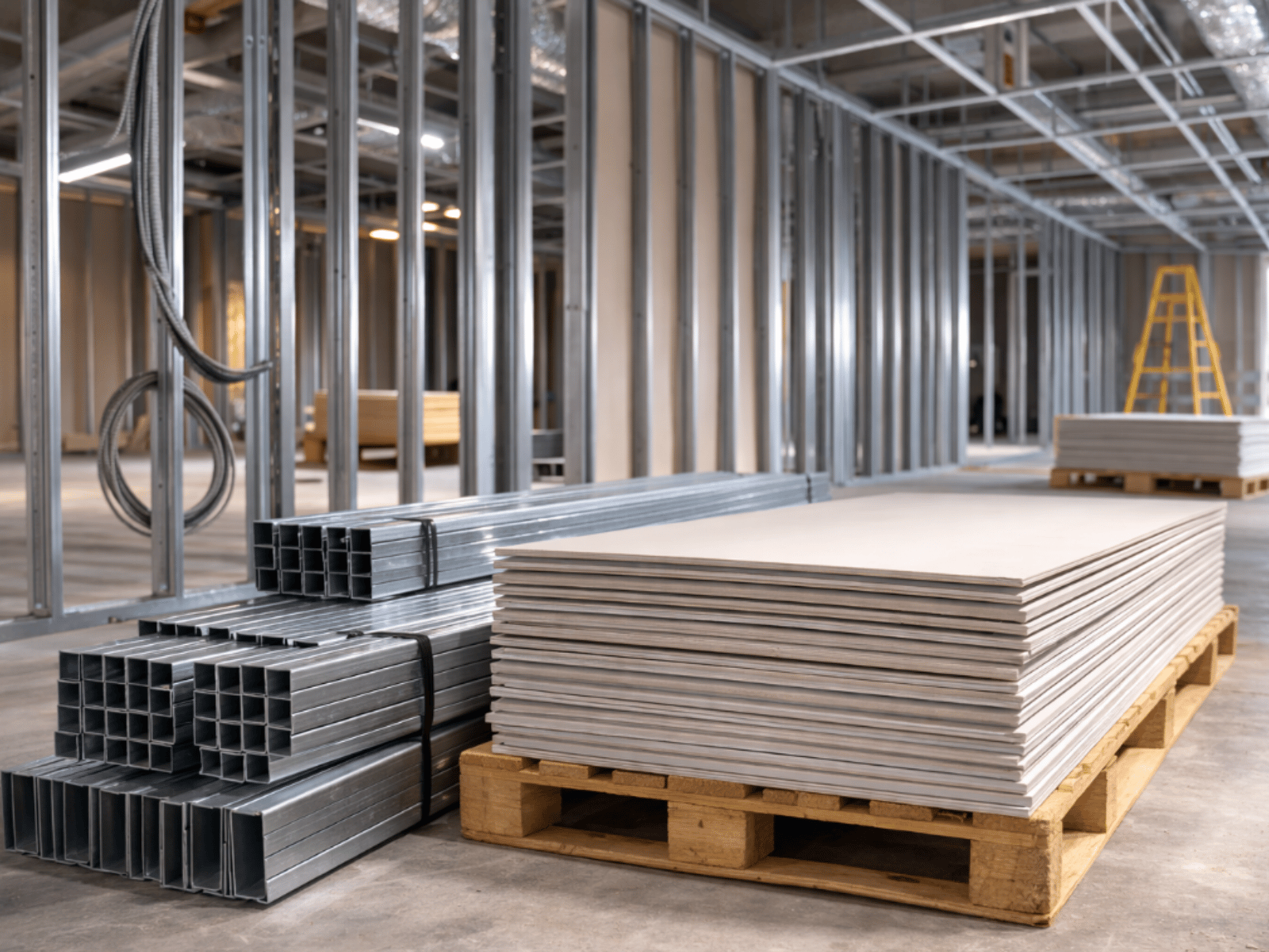 Plasterboard_&_metal_stud