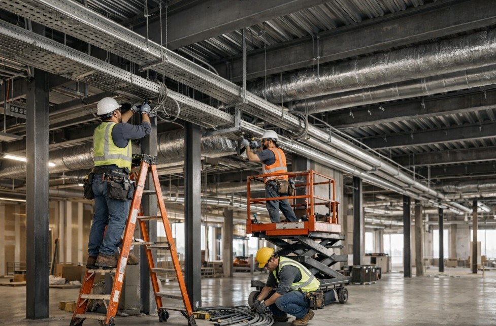 mechanical-electrical-containment-installation-commercial-building